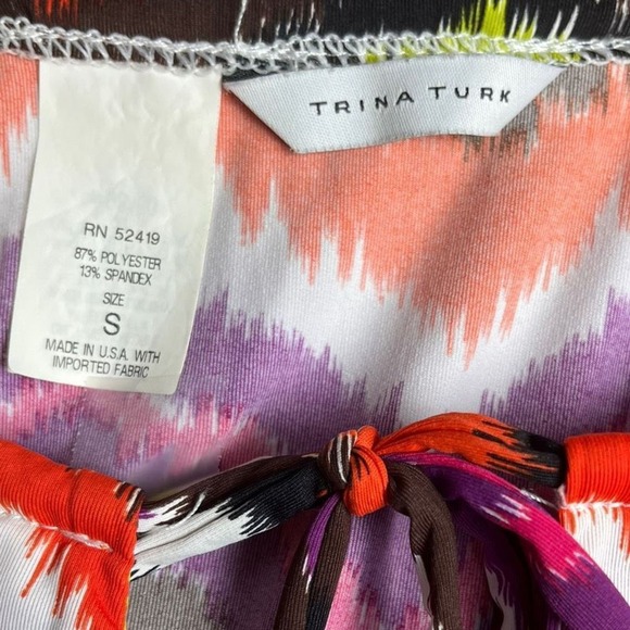 Trina Turk Aztec Pattern Boho Coverup Dress - Picture 8 of 8